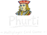 Phurti logo: the jack above the chalk lettering “Phurti” and the tagline “Multiplayer Card Game”