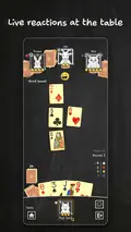 Screenshot: live reactions at the table